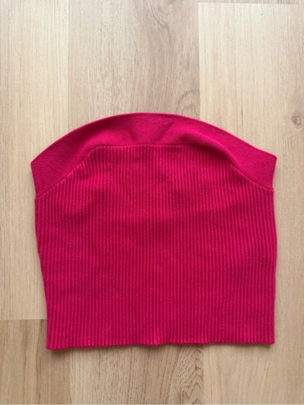 Abercrombie & Fitch Ribbed Strapless Tube Top Pink XS